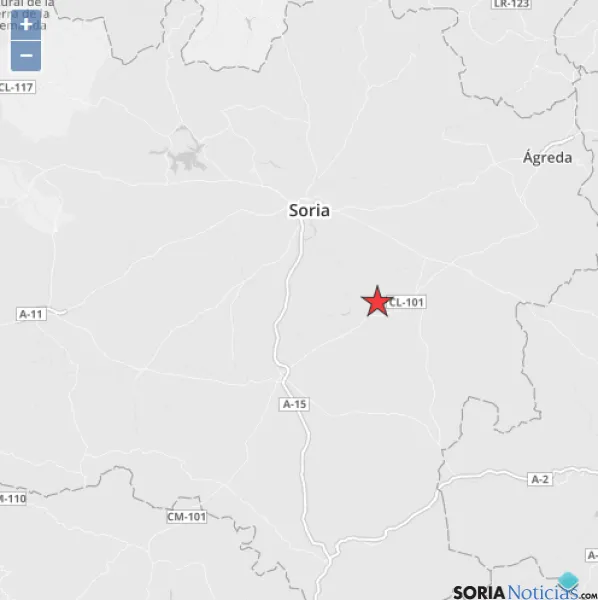 Lugar del seismo.