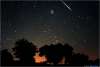 Perseidas cruzando el cielo. Foto: Observatorio Astronómico de Borobia