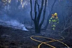 Labores de extinción del fuego. / SN