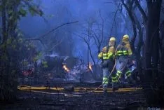 Labores de extinción del fuego. / SN