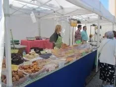 Los puestos alimenticios esta mañana. SN