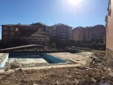 Estado actual de las obras del Polideportivo de la Juventud. Ayto