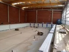 Estado actual de las obras del Polideportivo de la Juventud. Ayto