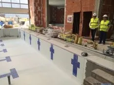 Estado actual de las obras del Polideportivo de la Juventud. Ayto