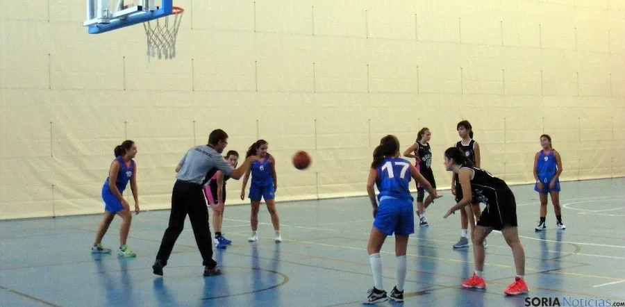 Las chicas del CSB en el último partido.