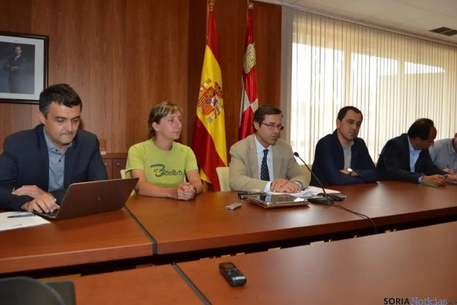 El director general de turismo, Javier Ramírez, en Soria
