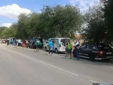 Otra imagen de la Vuelta a su paso por Ágreda. / SN