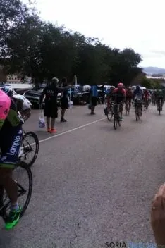 Ágreda, la última localidad soriana que despedía a los ciclistas. / SN