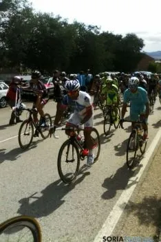 Ágreda, la última localidad soriana que despedía a los ciclistas. / SN