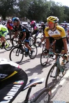 Ágreda, la última localidad soriana que despedía a los ciclistas. / SN