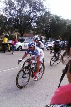 Ágreda, la última localidad soriana que despedía a los ciclistas. / SN