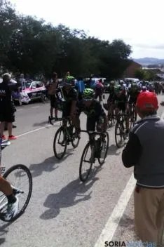 Ágreda, la última localidad soriana que despedía a los ciclistas. / SN