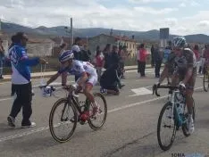 Ágreda, la última localidad soriana que despedía a los ciclistas. / SN