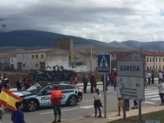 Ágreda, la última localidad soriana que despedía a los ciclistas. / SN