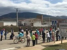 Ágreda, la última localidad soriana que despedía a los ciclistas. / SN