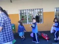El patio de Escolapias este miércoles. / SN