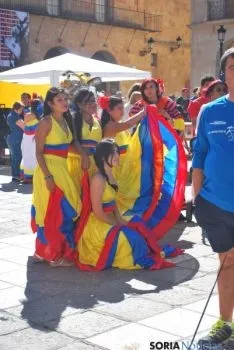 Colores y sol en la plaza Mayor. / SN