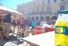 Colores y sol en la plaza Mayor. / SN