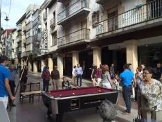 El billar en el centro de Soria