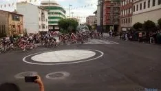 Bella estampa de la Vuelta en Ólvega. / SN