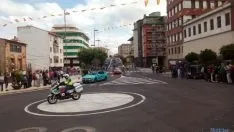 Bella estampa de la Vuelta en Ólvega. / SN