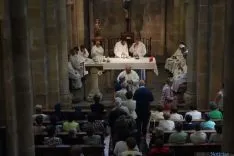 Imagen de la despedida del presbítero agredeño al frente de Cáritas