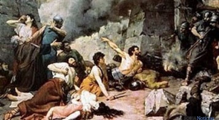 Cuadro de Los últimos días de Numancia de Alejo Vera