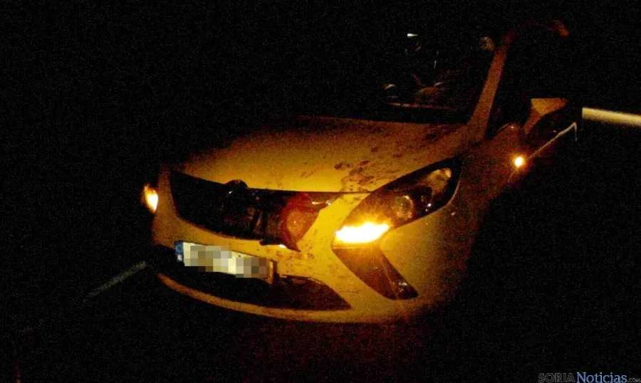Uno de los coches involucrados./Ainalb Alomar