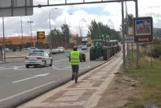 Imagen de la concentración en la capital este martes. / SN