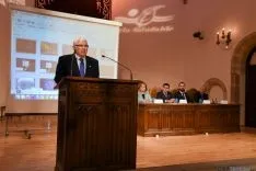 Imagen del acto este martes en el aula magna Tirso de Molina, en la capital./SN