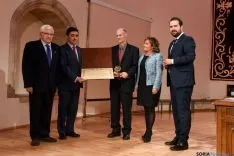 Imagen del acto este martes en el aula magna Tirso de Molina, en la capital./SN