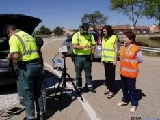 María José Heredia, Francisca Delgada y el capitán Alfonso Sanz
