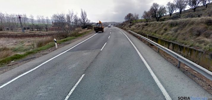 Un tramo de la N-113 en el término de Ágreda. / GM