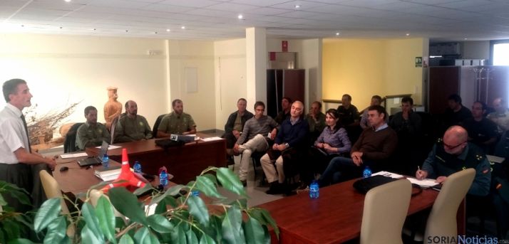 Reunión en Almarza entre distintas administraciones. / Jta.
