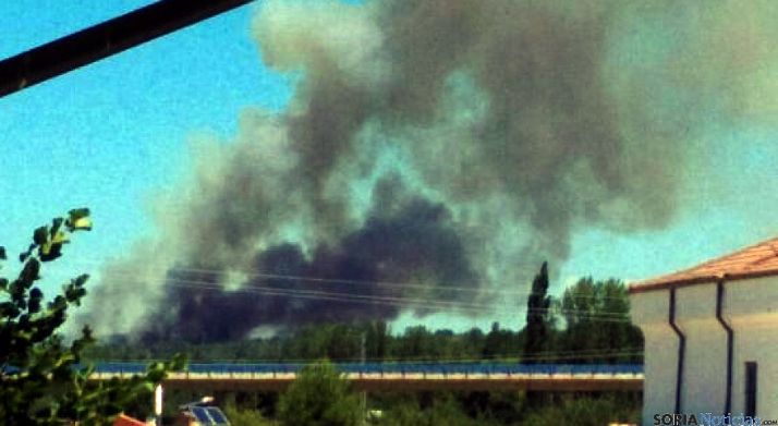 Humareda del incendio de este verano./SN