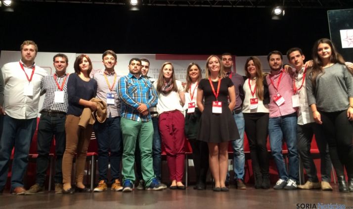 La nueva Ejecutiva regional de JJ SS. 