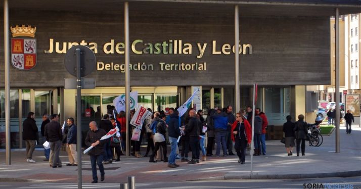 Concentración esta semana pasada. / SN