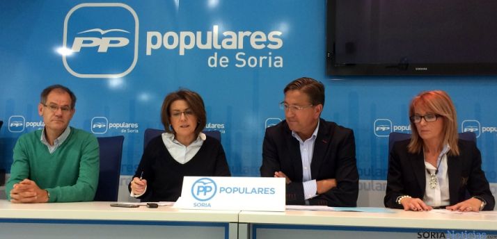 Antón (izda.), Angulo, Martínez y Moreno este jueves.