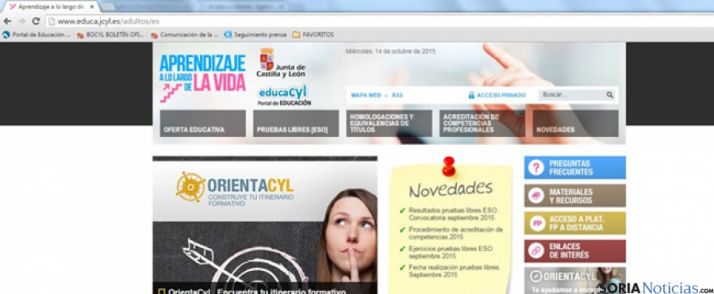 Web portal de Educación