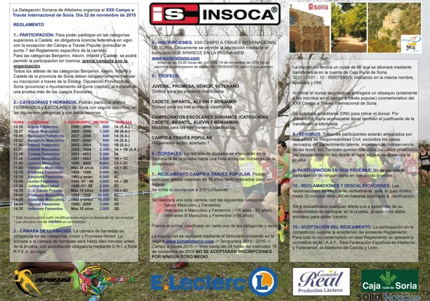 Foto 2 - El Cross de Soria ya tiene una treintena de inscritos