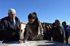 Imagen de la rúbrica este domingo en el yacimiento de Numancia. / SN