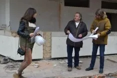 Obras en el antiguo quiosco de La Dehesa