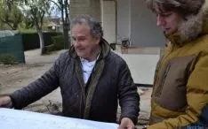 Obra del antiguo quiosco de la Dehesa