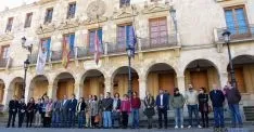 Representantes de todas las instituciones y formaciones, presentes en la concentración