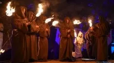 Momento de la lectura de la leyenda del Monte de las Ánimas en el Duero