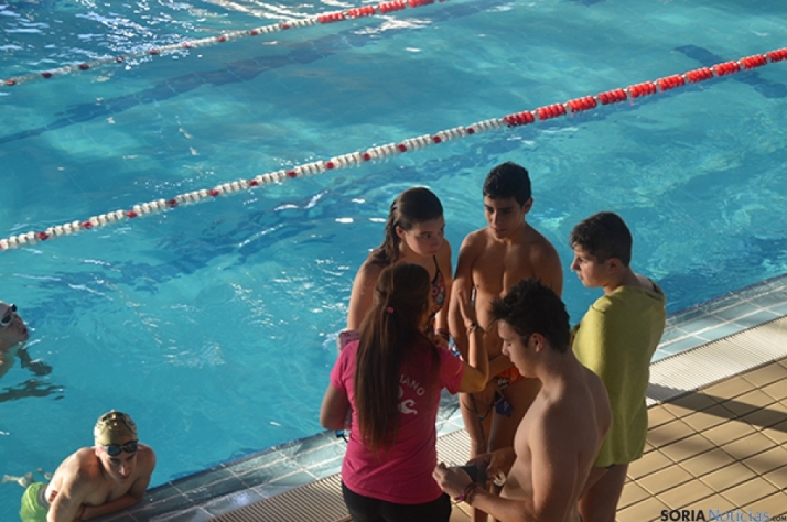 Los nadadores sorianos, en Palencia en la tercera jornada de la liga alevín-infantil