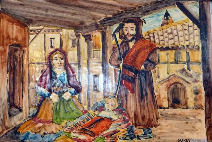 La estampa del nacimiento inspirado en Calatañazor./TL