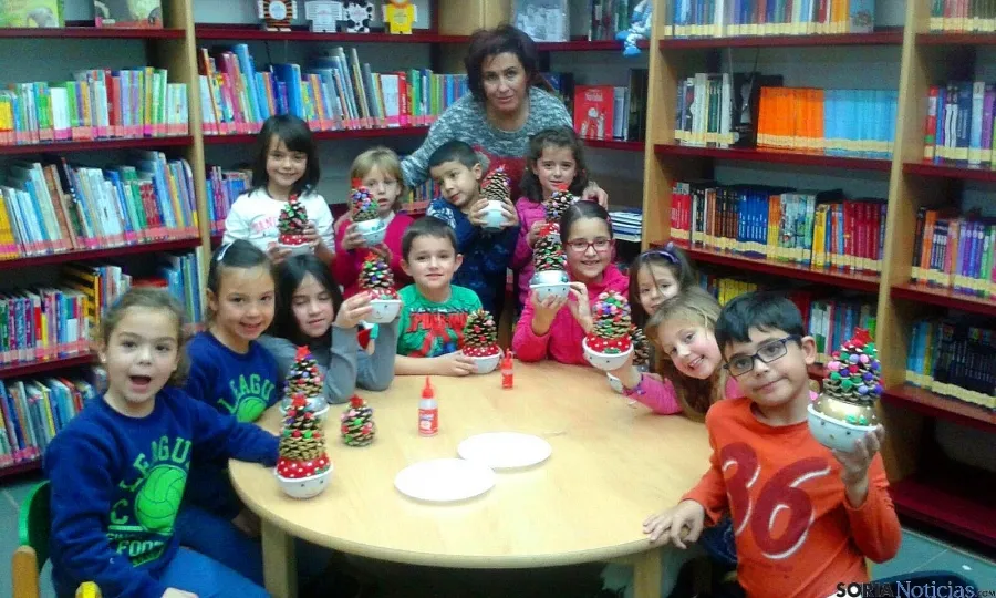 Niños de Golmayo en las actividades navideñas.