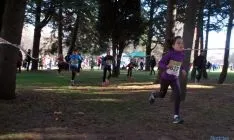 Imagen de la jornada de atletismo este domingo en la Alameda Cervantes. / SN