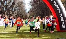 Imagen de la jornada de atletismo este domingo en la Alameda Cervantes. / SN